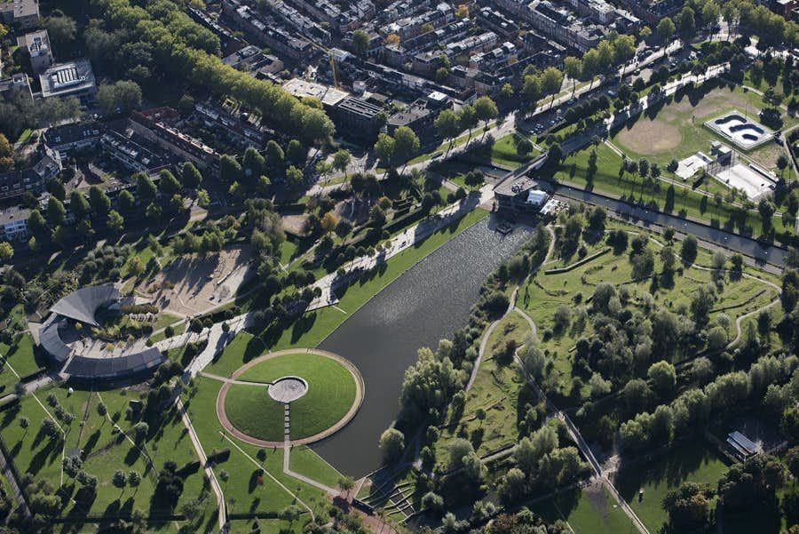Griftpark in Utrecht from above